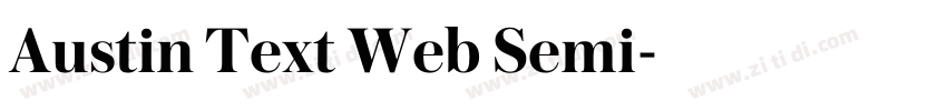 Austin Text Web Semi字体转换